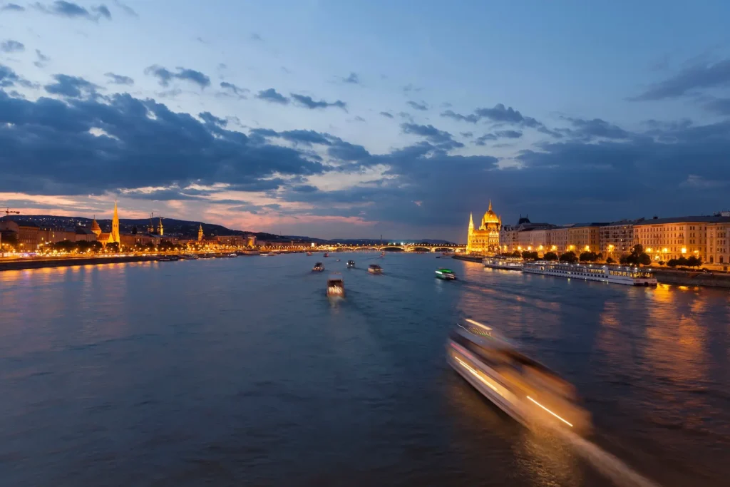 danube river at night in budapest popular travel 2025 03 09 09 47 04 utc